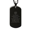 To My Mummy Black Dog Tag Appreciation Wedding Birthday for Mummy Grateful Gifts, Mummy I am so grateful, for the love you give and the laughter we share view 1