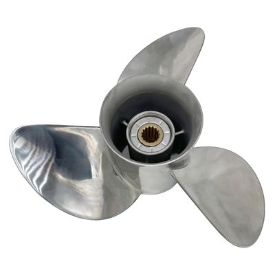 ARKDOZA Boat Propeller 14x19 LFET Hand Rotation Fit for Honda Outboard 75HP-130HP 3 Blades Stainless Steel Prop SS 15 Tooth Propeller