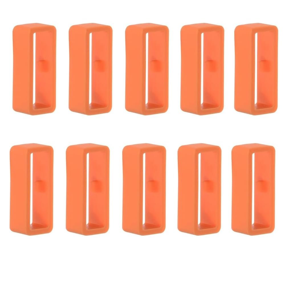 Pack of 10 Closure Ring Compatible with Garmin Vivoactive 3 Music/Forerunner 245/645 Music Watch Strap Loop 20 mm Silicone Watch Strap