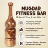 KNK MUGDAR FITNESS BAR INDIAN CLUB MUDGAR BHEEM MACE SHOULDER EQUIPMENT MEEL KARLA KATAI MUGDAL FITNESS DURABLE WOODEN EQUIPMENT (3 to 4 KG) view 3