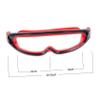 Anneome 1pc Boy Girl Swimming with Earplugs -fog Glasses Large Frame Design for Comfortable Fit for Swimming Diving and Water Sports Black Red view 2