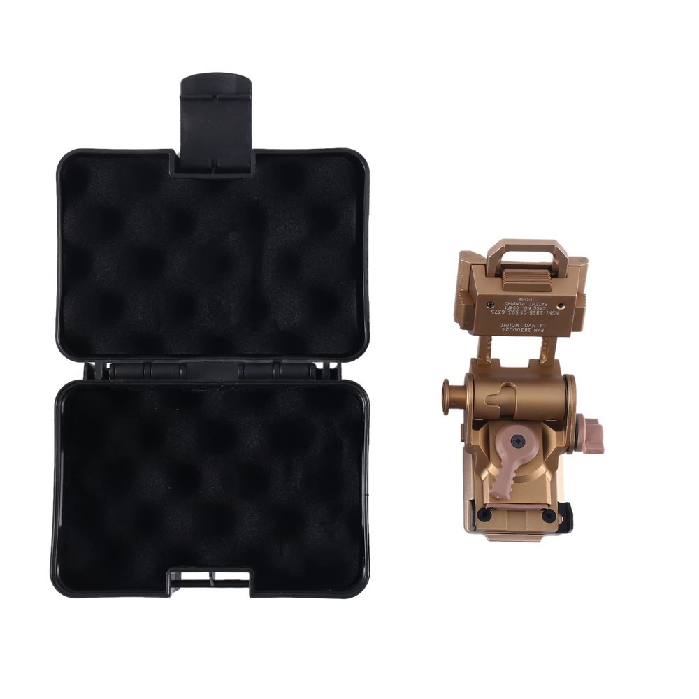 Hubceuo Metal L4 G24 L4G24 NVG Operational Support Helmet Holder for PVS15 PVS18 GPNVG18 Goggle Night Vision Stent Skip Fast OPS Helmet Parts, gold