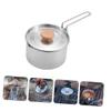 Anneome Portable Kettle for Hot Water Camping Kettle Kettle Camping Electric Tea Kettle Stainless Steel Camping Pot Hiking Utensil view 2