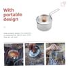 Anneome Portable Kettle for Hot Water Camping Kettle Kettle Camping Electric Tea Kettle Stainless Steel Camping Pot Hiking Utensil view 3