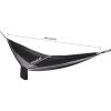 Camping Hammock, Hammocks with Mosquito Net Tent and Rain Fly Tarp, Double&Single Sizes w/Tree Straps and Attached Carry Bag, 400 lb Capacity, Indoor Outdoor Backpacking Travel (Black+Grey) view 2