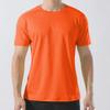 Men's Dry Fit Short Sleeve Moisture Wicking Sports Gym T-Shirts Crewneck Outdoor Running Athletic T Shirt (Orange,Large) view 2