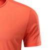 Men's Dry Fit Short Sleeve Moisture Wicking Sports Gym T-Shirts Crewneck Outdoor Running Athletic T Shirt (Orange,Large) view 4
