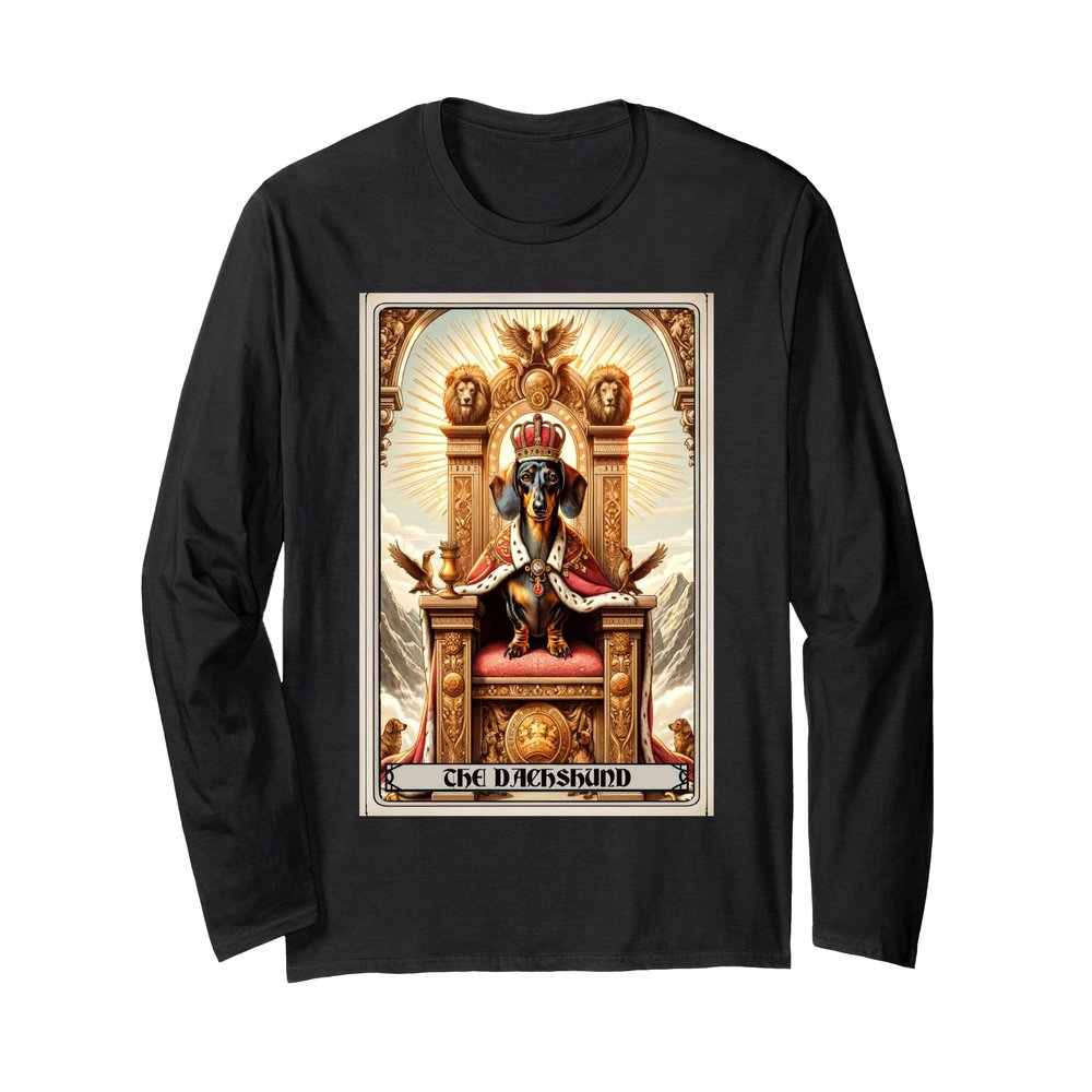 A Dachshund Tarot Card Dog Long Sleeve T-Shirt