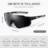 gesruny Polarized Sport Sunglasses for Men and Women, Lightweight TR90 Sun Glasses with UV Protection for Cycling Running view 2