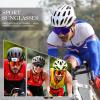 gesruny Polarized Sport Sunglasses for Men and Women, Lightweight TR90 Sun Glasses with UV Protection for Cycling Running view 3
