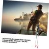 Anneome Adjustable Fishing Rod Holder Stand Non- Design Suitable for Hand and Sea Fishing Rods Rotatable Bracket for Optimal Angle Material view 2