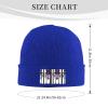 Blue Warm Knit Hat Purple Gothic Ghost Picture Soft Good Elasticity Suitable for Daily and Outdoor Sports view 2