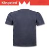 Kingsted Dark Grey T-Shirts for Men - Royally Comfortable - Super Soft Cotton Blend - Black Heather Crewneck Tees (Single, Charcoal, Large) view 4