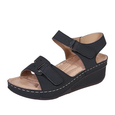 Generic Sandals Women Wedge Gold Women's Comfortable Orthopedic Sandals Dressy Slip On Orthotic Flip Flops Casual Summer Walking Beach Shoes With Arch Support 2024, 9.5, Black
