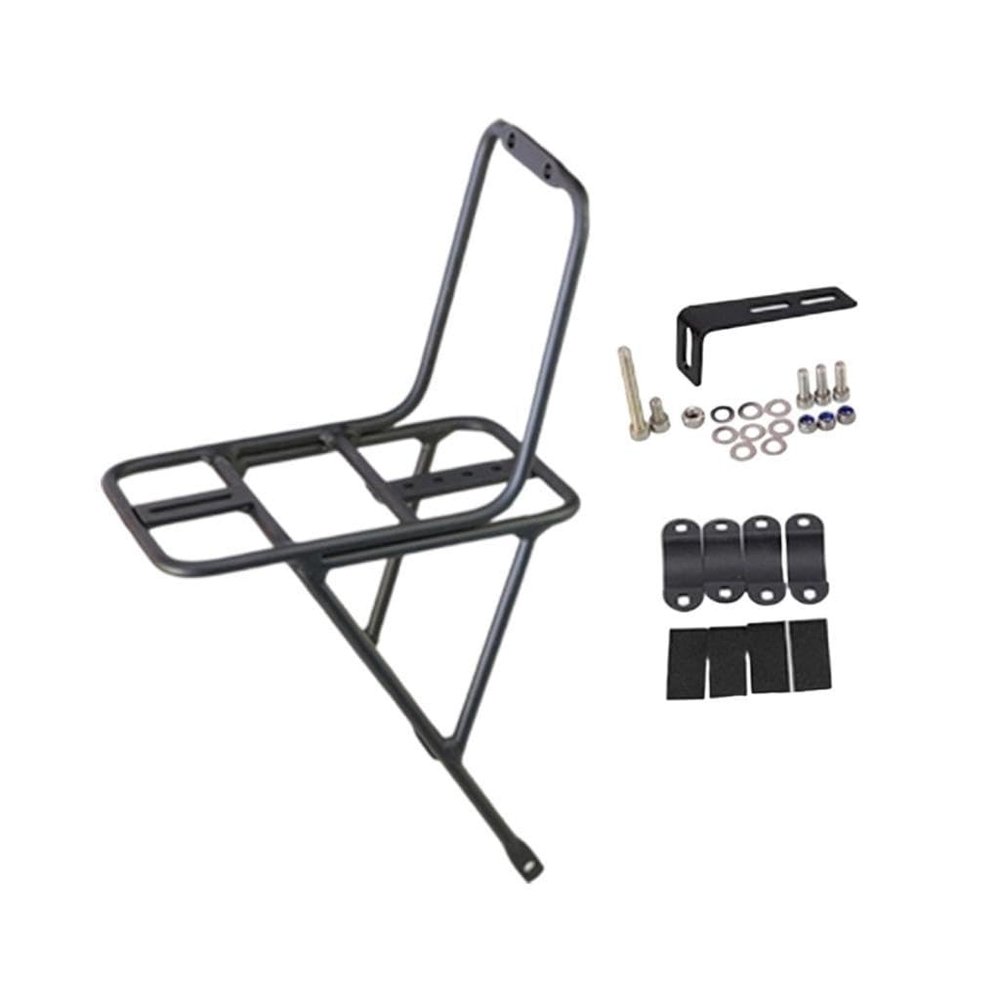 Yiju Bike Front Rack Carrier Cargo Pannier Sturdy Equipment, Luggage Shelf, Bicycle Front Rack for Bicycle Mountain Road Bike, Disc Brake