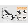 Adjustable Weight Bench, Olympic Workout Bench, Bench Press Set with Squat Rack and Barbell Rack, Versatile Strength Training Equipment for Home Gym (Black-3) view 4