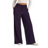 Summer Sweatpants Women Drawstring Low Waisted Wide Leg Yoga Pants Straight Leg Sweatpants for Women Loose Fit Lightweight Joggers Pant Baggy Sweatpant Comfy Pajama Pants with Pockets Dark Purple view 3