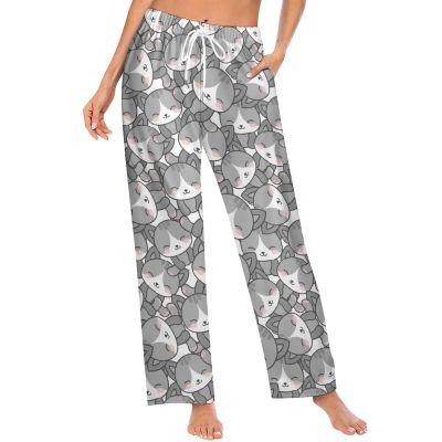 Ysidec Cute Cats Women Lounge Pants Comfy Pajama Bottom Drawstring Sleepwear Long Pajamas Pants XL