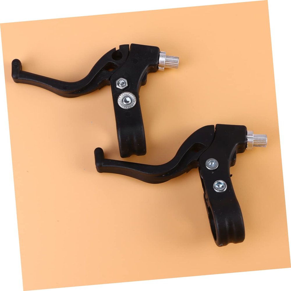 Anneome 2pairs Boy Girl's Bike Brake Levers Easy-Install Hand Brakes for Boys and Girls Bicycles Black Essential Spare Parts for Safe Cycling