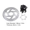 140mm Disc Brake Rotor, Stainless Steel 6 Hole, Mountain Bike Brake Caliper Set, Durable Rotor for Cyclists Road and Trail Riding view 3