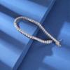 Gemsme 3.0mm S Shape Tennis Bracelet for Women, 18K White Gold Plated Round Cubic Zirconia Tennis Link Bracelet view 4