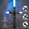 Borlvias Heavy Dueling Light Saber for Adults Smooth Swing Metal Hilt 16 Fonts Sound Motion Control Lightsaber Party Cosplay (RGB Version) view 3