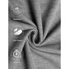 Mens Sweatpants with Pockets Baggy Sweat Pants Wide Leg Casual Athletic Workout Gym Clothes Straight Leg Open Bottom Sweatpants Fleece Lined Jogger with Pockets Winter Fall Clothing Dark Gray view 4