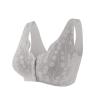 asntrgd Daisy Bras for Older Women Front Closure Bras Comfy Push Up High Support Bralettes Wireless Lift Full Coverage Bras Gray view 3