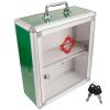POPETPOP Locking Medicine Cabinet Organizer, Large Aid Wall Cabinet with Key Medication Storage Cabinet Secure Lock Box for First Aid view 1