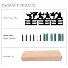 CREATCABIN Karate Medal Hanger Display Medal Holder Rack Sports Metal Hanging Wood Wall Mount Frame Decor Medal Hangers with 12 Hooks for Badge Race Runner Marathon Medalist Athlete 15.7 x 6Inch view 4