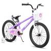 JOYSTAR Pluto 18 Inch Kids Bike with Training Wheels for Ages 5-8 Year Old Boys Girls Junior Children BMX Bicycle Pink view 1