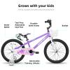JOYSTAR Pluto 18 Inch Kids Bike with Training Wheels for Ages 5-8 Year Old Boys Girls Junior Children BMX Bicycle Pink view 2