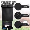 ShinyMatch 6 Pcs Baseball/Softball Umpire Accessories Set Including Umpire Shirt Hat Indicator Brush Ball Bag for Men Referee (Black,Medium) view 3