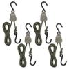 Ayaport Kayak Rope Tie Down 6ft Olive Drab Ratchet Straps Bow and Stern Ratcheting Tie Downs Rope Hanger Kayak and Canoe Accessories