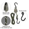 Ayaport Kayak Rope Tie Down 6ft Olive Drab Ratchet Straps Bow and Stern Ratcheting Tie Downs Rope Hanger Kayak and Canoe Accessories view 2