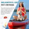 Drydiet Dog Traction Pad Dog Paddle Board Kayak Accessories 21.2 x 15.3 Inch Non Slip Deck Grip Mat Surfboard Traction Grip EVA Foams for Sup Skimboard Paddleboard Surfboard Gift for Christmas(Black) view 2