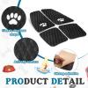 Drydiet Dog Traction Pad Dog Paddle Board Kayak Accessories 21.2 x 15.3 Inch Non Slip Deck Grip Mat Surfboard Traction Grip EVA Foams for Sup Skimboard Paddleboard Surfboard Gift for Christmas(Black) view 4