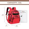 TRAILKICKER Military Tactical Backpack for Men, 35L Tactical Laptop Backpack, Tactical Bag Bug Out Bag, Army 3 Days Assault Pack - Red view 2