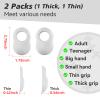 2 Pack Batter's Thumb Guard for Pro Batters, Hitter Training Aid, Thumb Guard & Batting Grip Baseball Accessories, Reduce Bat Sting - White view 3