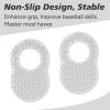 2 Pack Batter's Thumb Guard for Pro Batters, Hitter Training Aid, Thumb Guard & Batting Grip Baseball Accessories, Reduce Bat Sting - White view 4
