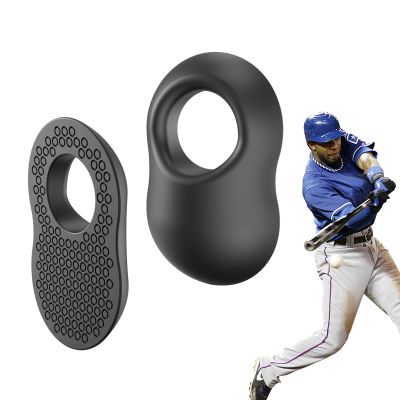 2 Pack Batter's Thumb Guard for Pro Batters, Hitter Training Aid, Thumb Guard & Batting Grip Baseball Accessories, Reduce Bat Sting - Black