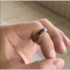 6 mm Tungsten Carbide Wedding Band Stainless Steel Arrow Wood Inlay for Engagement Rings Dome Polished Comfort Fit 8.5 view 2