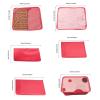 6 Set Packing Cubes for Suitcases,Travel Packing Pouches,Clothing Sorting Packages Luggage Organizers Storage Bags (B) view 4