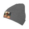 Deep Heather Warm Knit Hat Rabbit Sports Picture Soft Good Elasticity Suitable for Daily and Outdoor Sports view 1