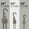 Ayaport Kayak Rope Tie Down 14ft Olive Drab Ratchet Straps Bow and Stern Ratcheting Tie Downs Rope Hanger Kayak and Canoe Accessories view 3