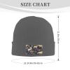 YYHWHJDE Deep Heather Warm Knit Hat Lodge Bear Deer Prints Soft Good Elasticity Suitable for Daily and Outdoor Sports view 2