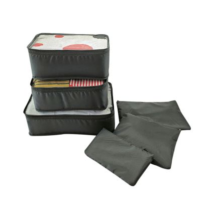 6 Set Packing Cubes for Suitcases,Travel Packing Pouches,Clothing Sorting Packages Luggage Organizers Storage Bags (A)
