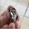 8 mm Tungsten Carbide Rings Vikings Hunting Jewelry Men Women Koa Zebra Wood Antler Arrows Inlay Dome Bands Polished Comfort Fit 6.5 view 2