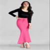 NineFit Basics Saree Shapewear Petticoat for Women, Shapers for Women's Sarees Fish Cut Shapewear Baby Pink, XX-Large view 2