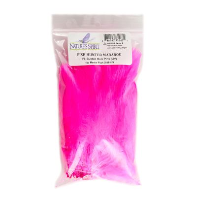 Fish Hunter Blood Quill Marabou Master 1 Ounce Pack FL. Bubble Gum Pink (UV)